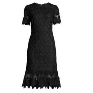 NWT Elie Tahari Black Lace Dress Size 0